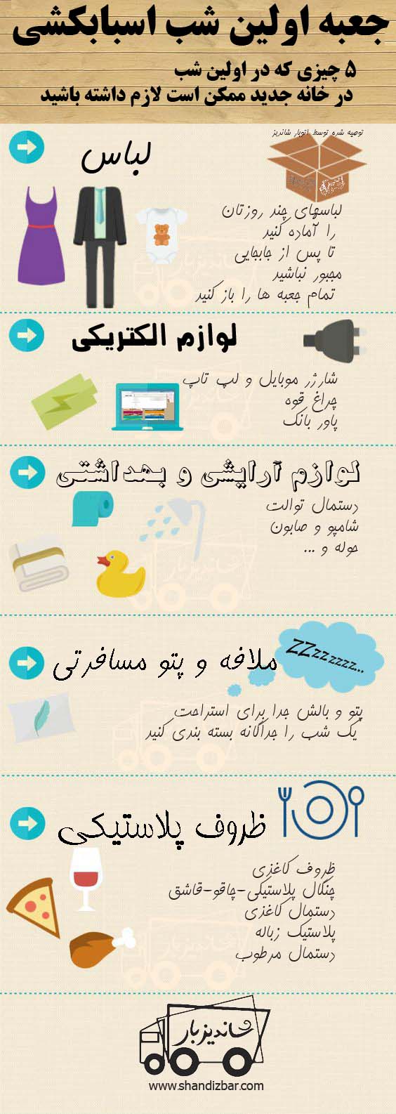 اسبابکشی و چیزهایی که در شب اول لازم داریم